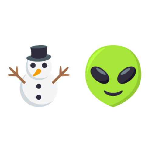 ⛄👽 Emoji Domain EmojiOne rendering